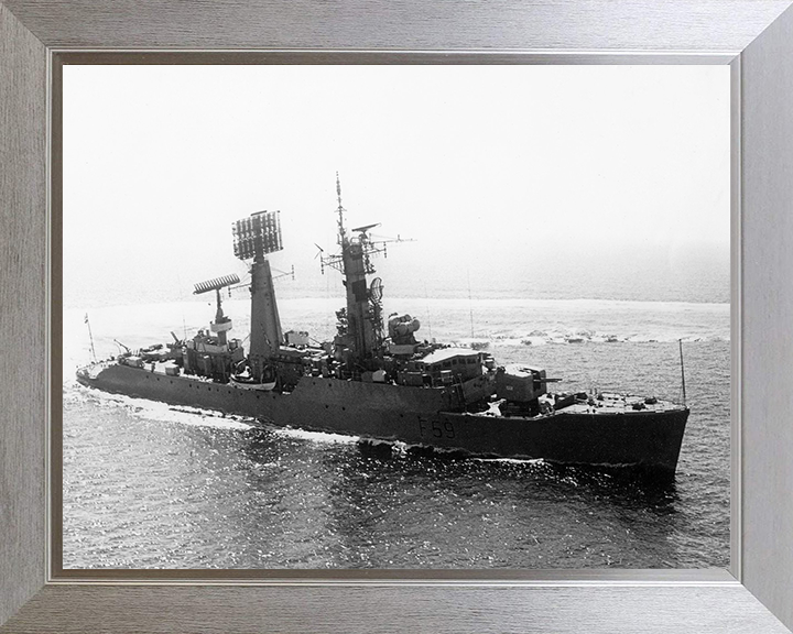 HMS Chichester F59 Royal Navy Salisbury class Frigate Photo Print or Framed Print - Hampshire Prints