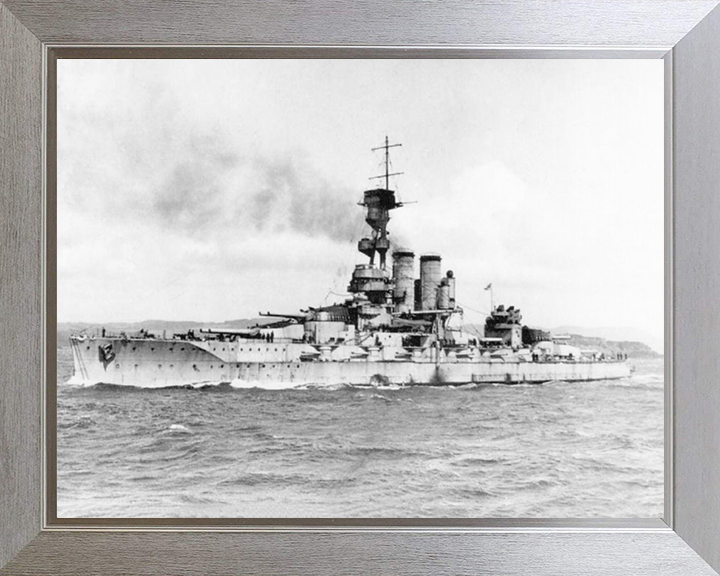 HMS Erin (1911) Royal Navy dreadnought battleship Photo Print or Framed Print - Hampshire Prints