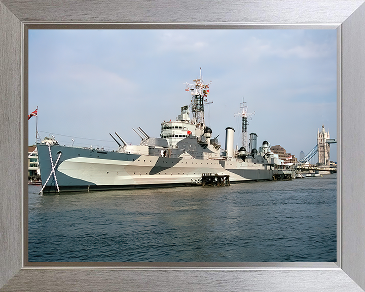 HMS Belfast C35 Royal Navy Town class light cruiser Photo Print or Framed Print - Hampshire Prints