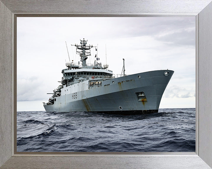 HMS Enterprise H88 Royal Navy hydrographic survey vessel Photo Print or Framed Print - Hampshire Prints