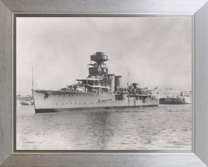 HMS Curlew D42 Royal Navy C class light cruiser Photo Print or Framed Photo Print - Hampshire Prints