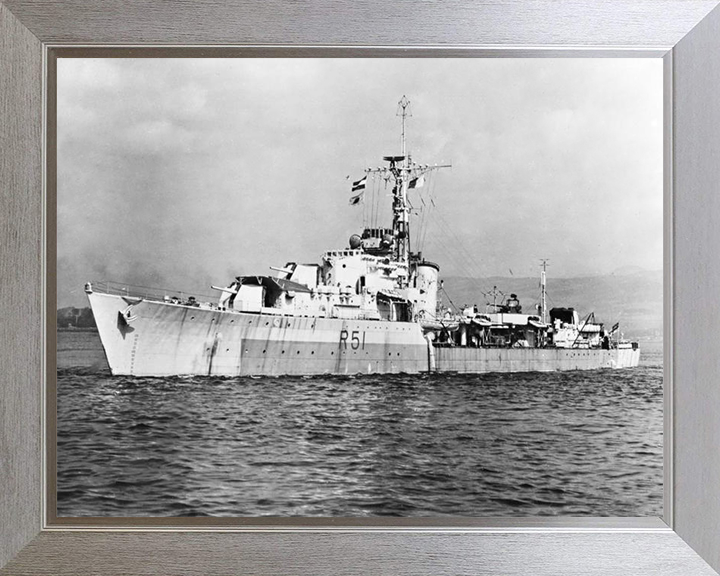 HMS Chevron R51 Royal Navy C class destroyer Photo Print or Framed Print - Hampshire Prints