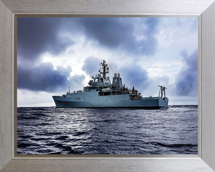 HMS Enterprise H88 Royal Navy hydrographic survey vessel Photo Print or Framed Print - Hampshire Prints