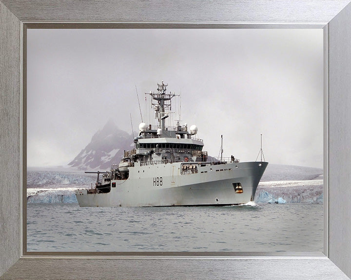 HMS Enterprise H88 Royal Navy hydrographic survey vessel Photo Print or Framed Print - Hampshire Prints