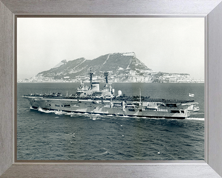 HMS Ark Royal R09 Royal Navy Audacious class aircraft carrier Photo Print or Framed Print - Hampshire Prints