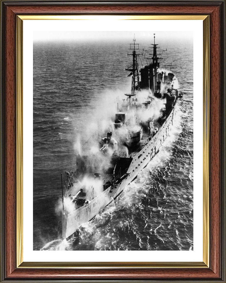 HMS Cumberland (57) Royal Navy County class heavy cruiser Photo Print or Framed Print - Hampshire Prints