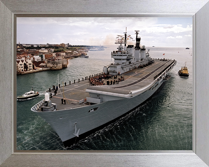 HMS Ark Royal R07 Royal Navy Invincible class aircraft carrier Photo Print or Framed Print - Hampshire Prints