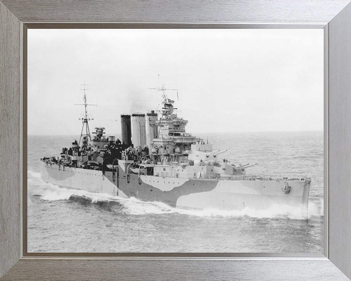 HMS Devonshire (39) Royal Navy County class heavy cruiser Photo Print or Framed Print - Hampshire Prints