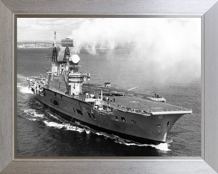 HMS Eagle R05 Royal Navy Audacious class aircraft carrier Photo Print or Framed Print - Hampshire Prints