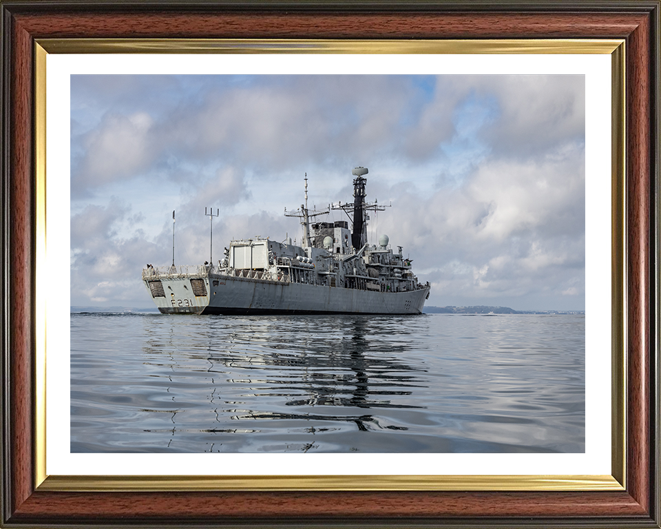 HMS Argyll F231 Royal Navy type 23 Frigate Photo Print or Framed Print - Hampshire Prints