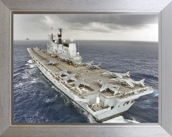 HMS Ark Royal R07 Royal Navy Invincible class aircraft carrier Photo Print or Framed Print - Hampshire Prints