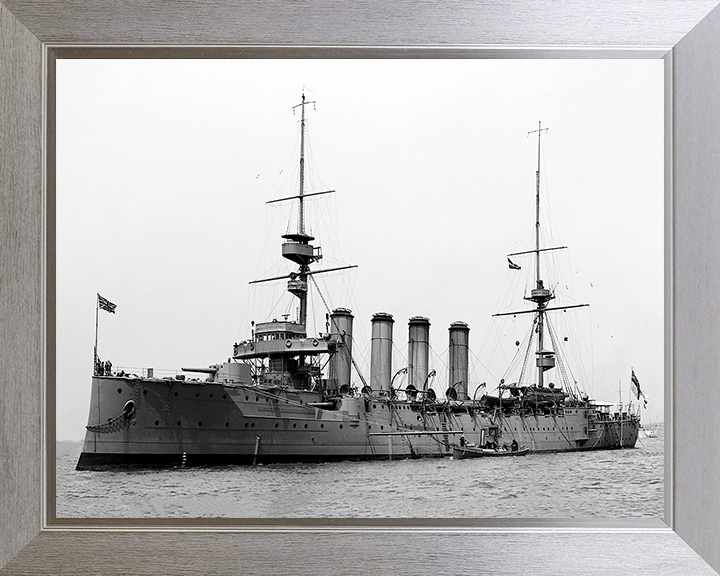 HMS Argyll (1904) Royal Navy Devonshire class armoured cruiser Photo Print or Framed Print - Hampshire Prints