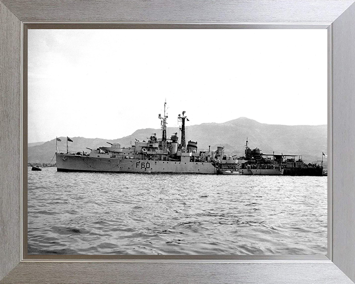 HMS Alacrity U60 Royal Navy Black Swan Class sloop Photo Print or Framed Print - Hampshire Prints