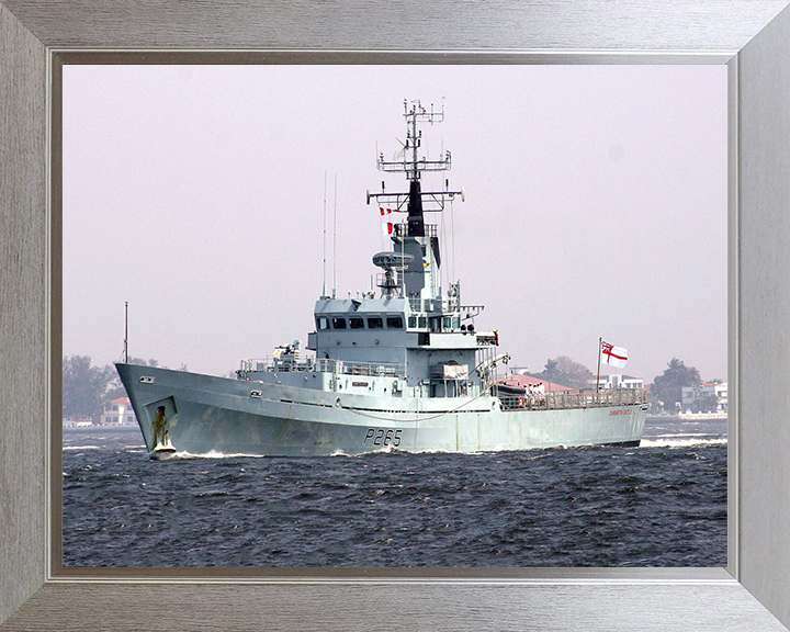 HMS Dumbarton Castle P265 Royal Navy Castle class patrol vessel Photo Print or Framed Print - Hampshire Prints