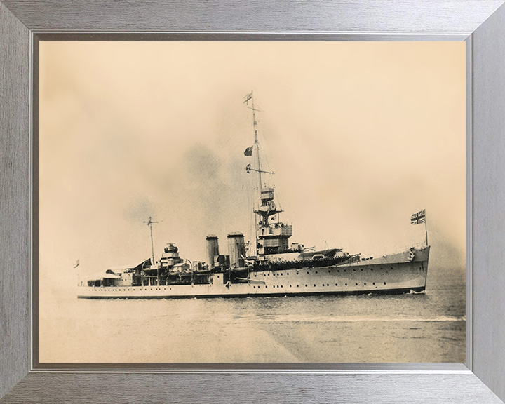HMS Calcutta D82 | Photo Print | Framed Print | Poster | C Class | Light Cruiser | Royal Navy Hampshire Prints