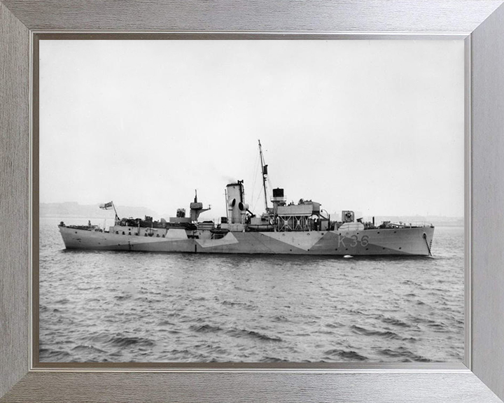 HMS Clematis K36 Royal Navy Flower class corvette Photo Print or Framed Print - Hampshire Prints