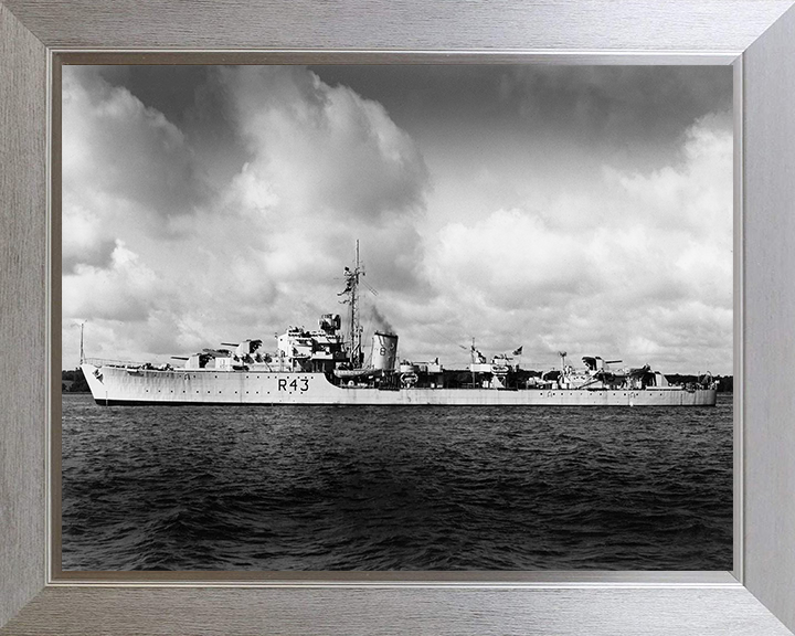 HMS Comus R43 Royal Navy C class destroyer Photo Print or Framed Print - Hampshire Prints