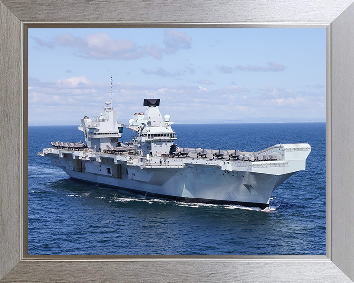 HMS Queen Elizabeth R08 Royal Navy Queen Elizabeth Class Aircraft Carrier Photo Print or Framed Print - Hampshire Prints