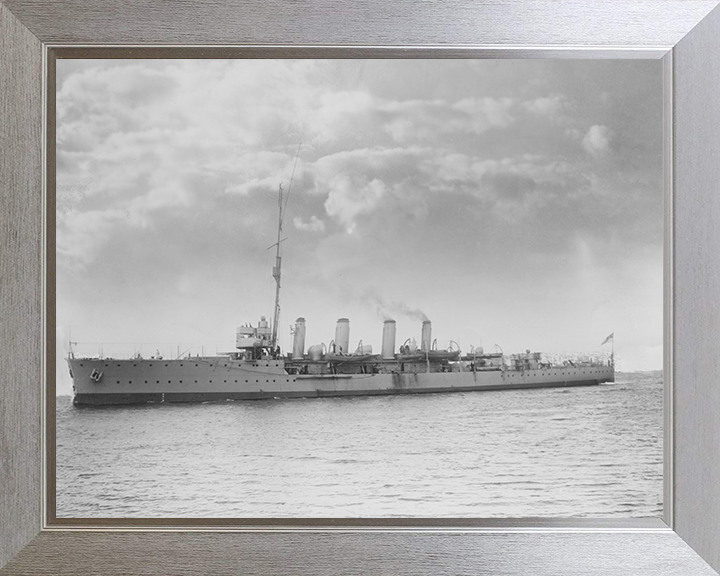 HMS Attentive (1904) Royal Navy Adventure class scout cruiser Photo Print or Framed Photo Print - Hampshire Prints