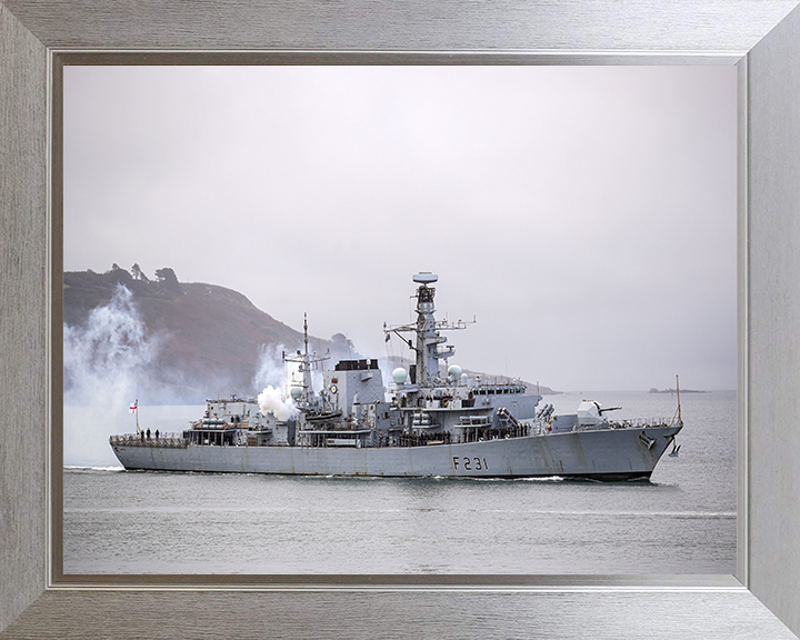 HMS Argyll F231 Royal Navy type 23 Frigate Photo Print or Framed Print - Hampshire Prints