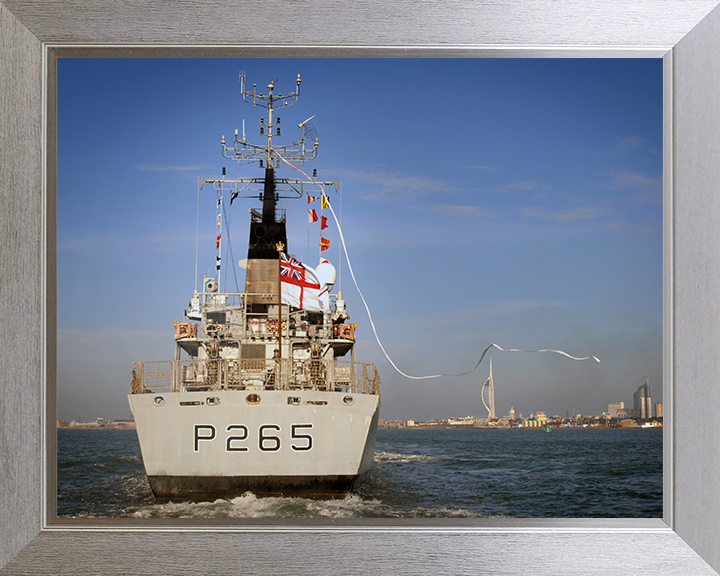 HMS Dumbarton Castle P265 Royal Navy Castle class patrol vessel Photo Print or Framed Print - Hampshire Prints