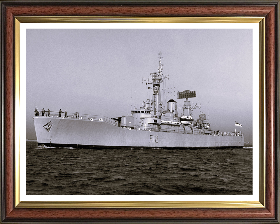 HMS Achilles F12 Royal Navy Leander Class Frigate Photo Print or Framed Print - Hampshire Prints