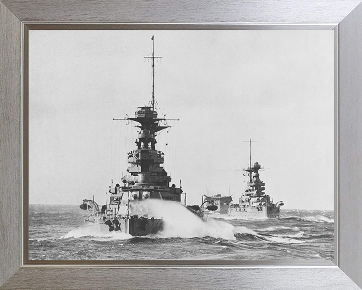 HMS Barham (04) Royal Navy Queen Elizabeth class battleship Photo Print or Framed Print - Hampshire Prints