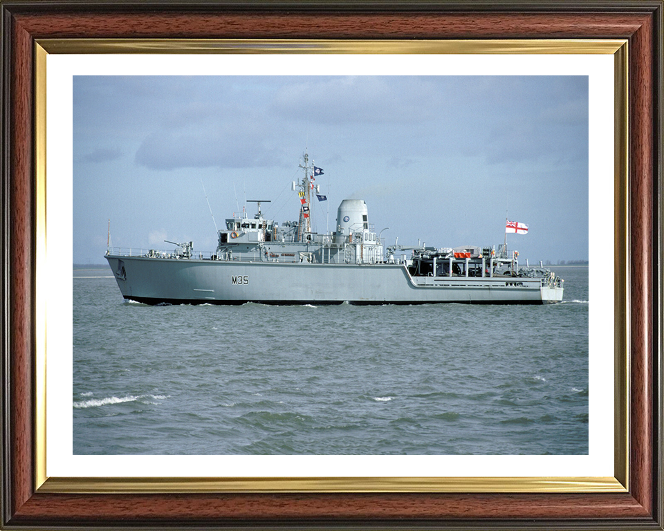 HMS Dulverton M35 Royal Navy Hunt class mine countermeasures vessel Photo Print or Framed Print - Hampshire Prints