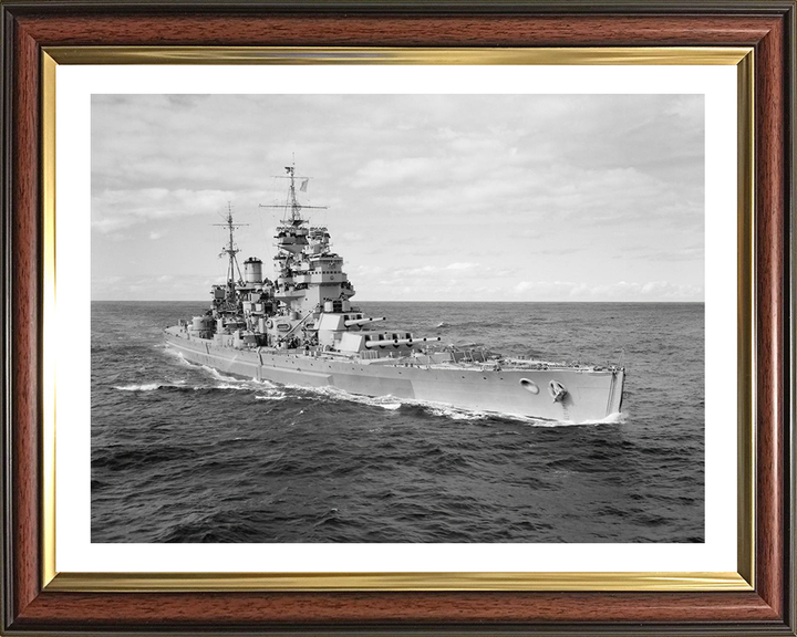 HMS Duke of York (17) Royal Navy King George V class battleship Photo Print or Framed Print - Hampshire Prints