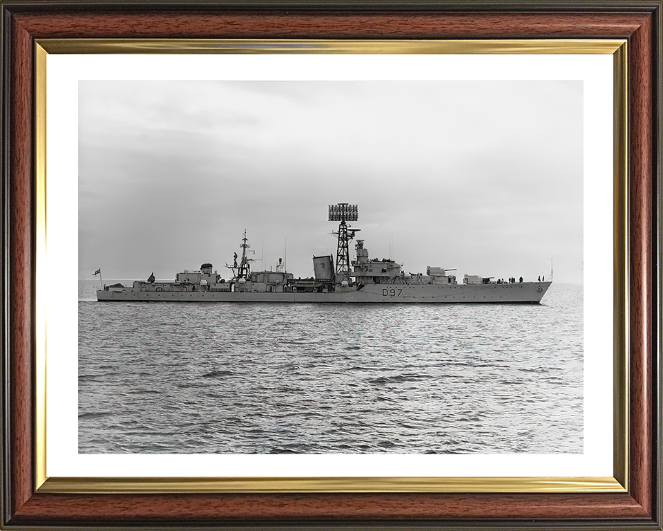 HMS Corunna D97 | Photo Print | Framed Print | Battle Class | Destroyer | Royal Navy Hampshire Prints 10 x 8 Classic Frame Yes