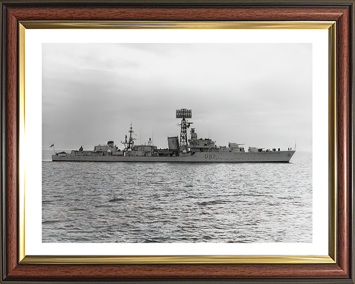 HMS Corunna D97 | Photo Print | Framed Print | Battle Class | Destroyer | Royal Navy Hampshire Prints 10 x 8 Classic Frame Yes
