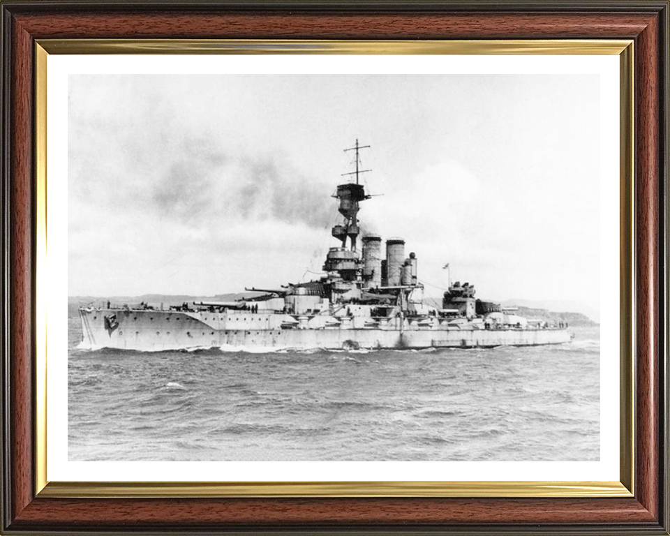 HMS Erin (1911) Royal Navy dreadnought battleship Photo Print or Framed Print - Hampshire Prints