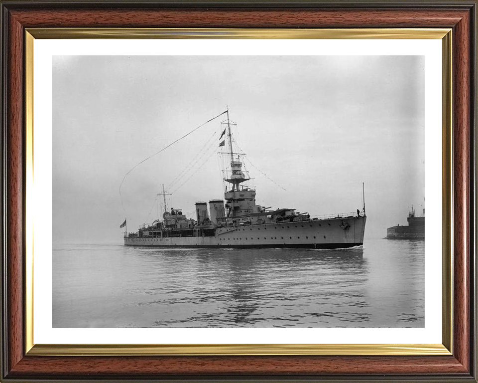 HMS Cardiff D58 Royal Navy C class light cruiser Photo Print or Framed Photo Print - Hampshire Prints