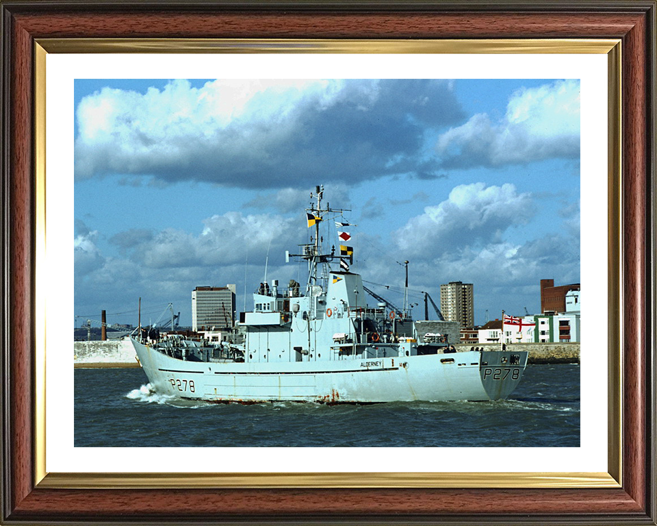 HMS Alderney P278 Royal Navy Island class Patrol Vessel Photo Print or Framed Photo Print - Hampshire Prints