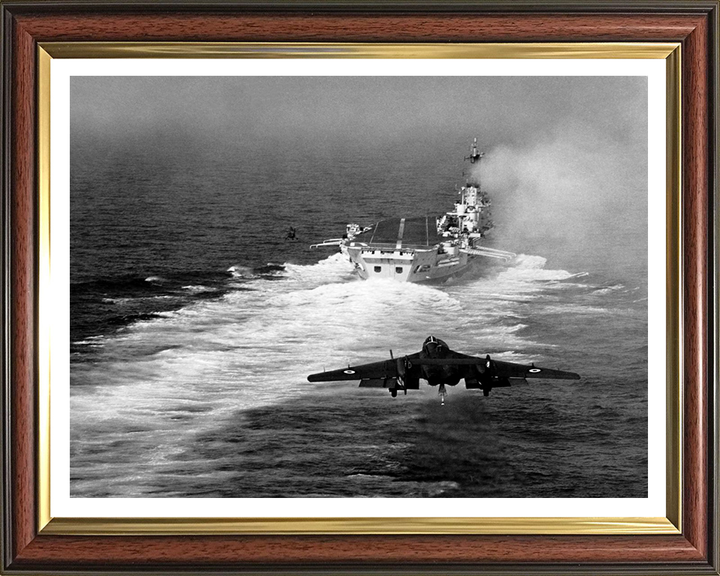 HMS Ark Royal R09 Royal Navy Audacious class aircraft carrier Photo Print or Framed Print - Hampshire Prints