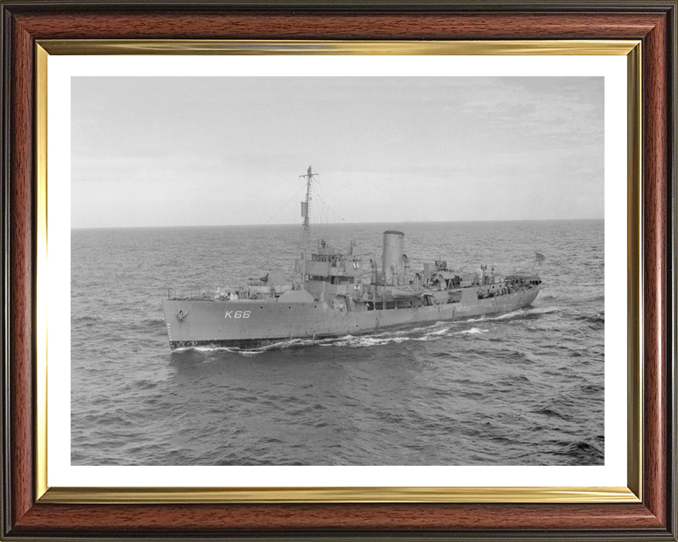 HMS Begonia K66 Royal Navy Flower class corvette Photo Print or Framed Print - Hampshire Prints