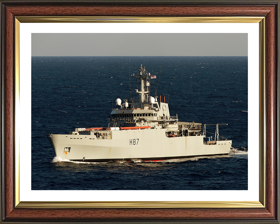 HMS Echo H87 Royal Navy Echo class survey vessel Photo Print or Framed Print - Hampshire Prints