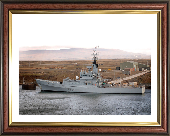HMS Dumbarton Castle P265 Royal Navy Castle class patrol vessel Photo Print or Framed Print - Hampshire Prints
