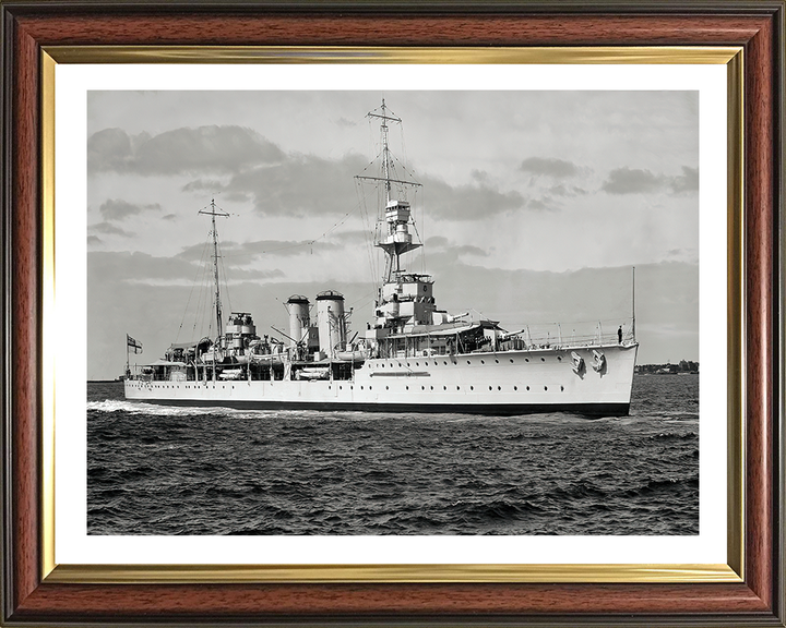 HMS Danae D44 Royal Navy Danae class cruiser Photo Print or Framed Photo Print - Hampshire Prints