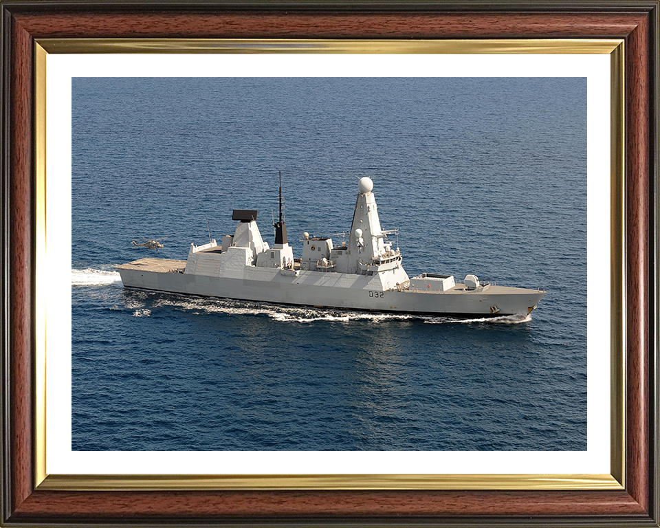 HMS Daring D32 Royal Navy type 45 Destroyer Photo Print or Framed Print - Hampshire Prints