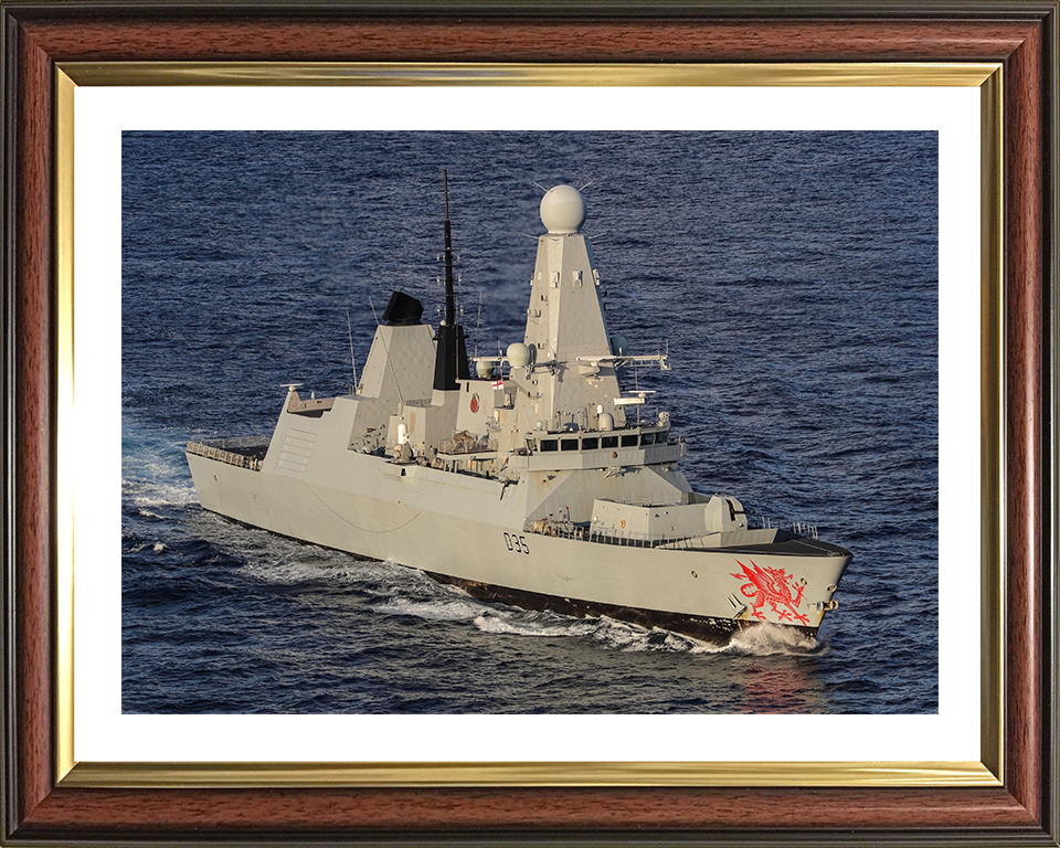 HMS Dragon D35 Royal Navy Type 45 destroyer Photo Print or Framed Print - Hampshire Prints