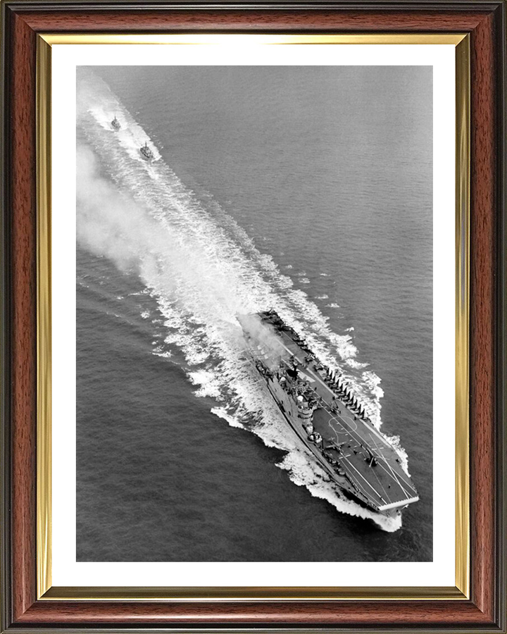 HMS Eagle R05 Royal Navy Audacious class aircraft carrier Photo Print or Framed Print - Hampshire Prints