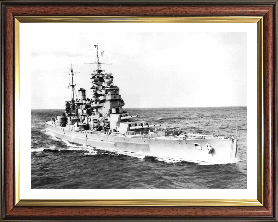 HMS Duke of York (17) Royal Navy King George V class battleship Photo Print or Framed Print - Hampshire Prints