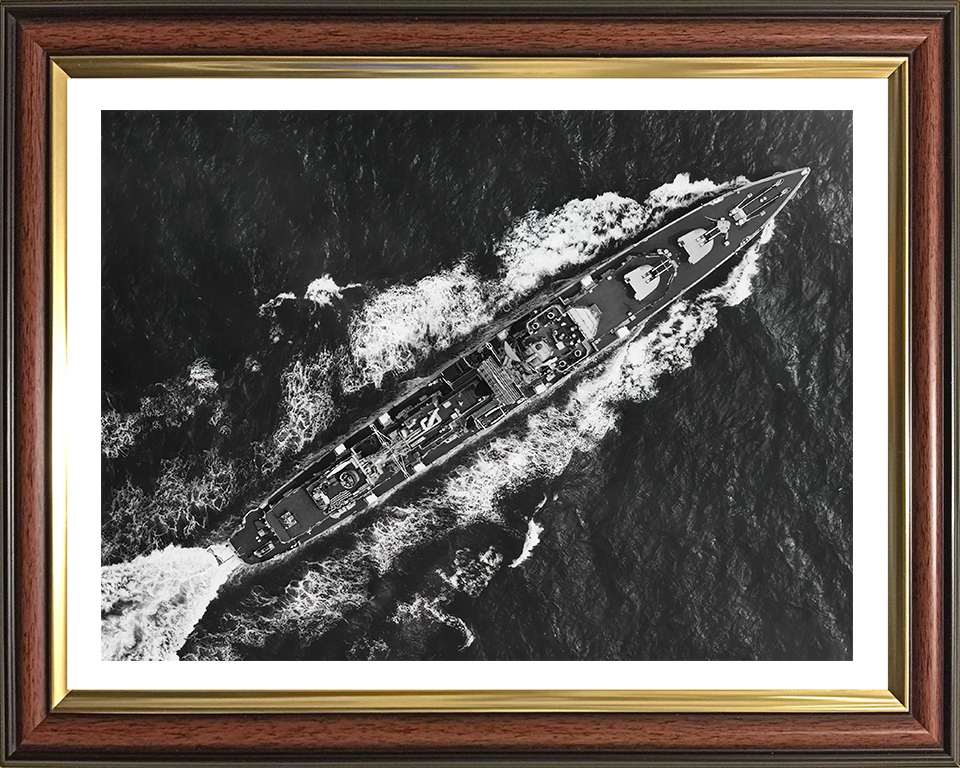 HMS Barrosa D68 Royal Navy Battle Class fleet destroyer Photo Print or Framed Print - Hampshire Prints