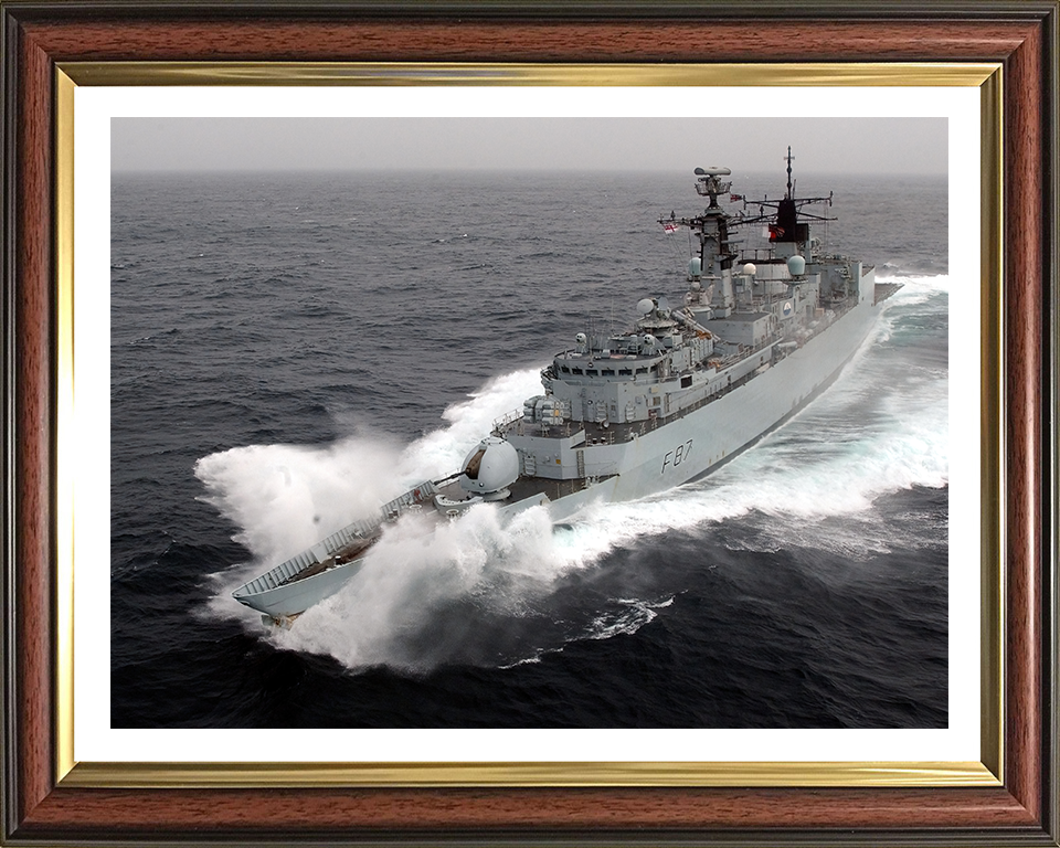 HMS Chatham F87 Royal Navy Type 22 Frigate Photo Print or Framed Print - Hampshire Prints