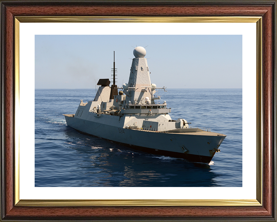 HMS Diamond D34 Royal Navy Type 45 Destroyer Photo Print or Framed Print - Hampshire Prints