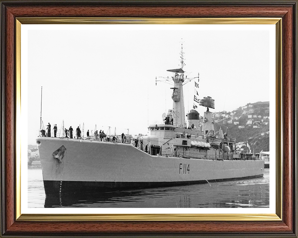 HMS Ajax F114 Royal Navy Leander Class Frigate Photo Print or Framed Print - Hampshire Prints