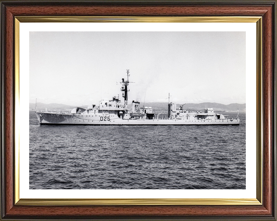 HMS Carysfort D25 (R25) Royal Navy C class destroyer Photo Print or Framed Print - Hampshire Prints