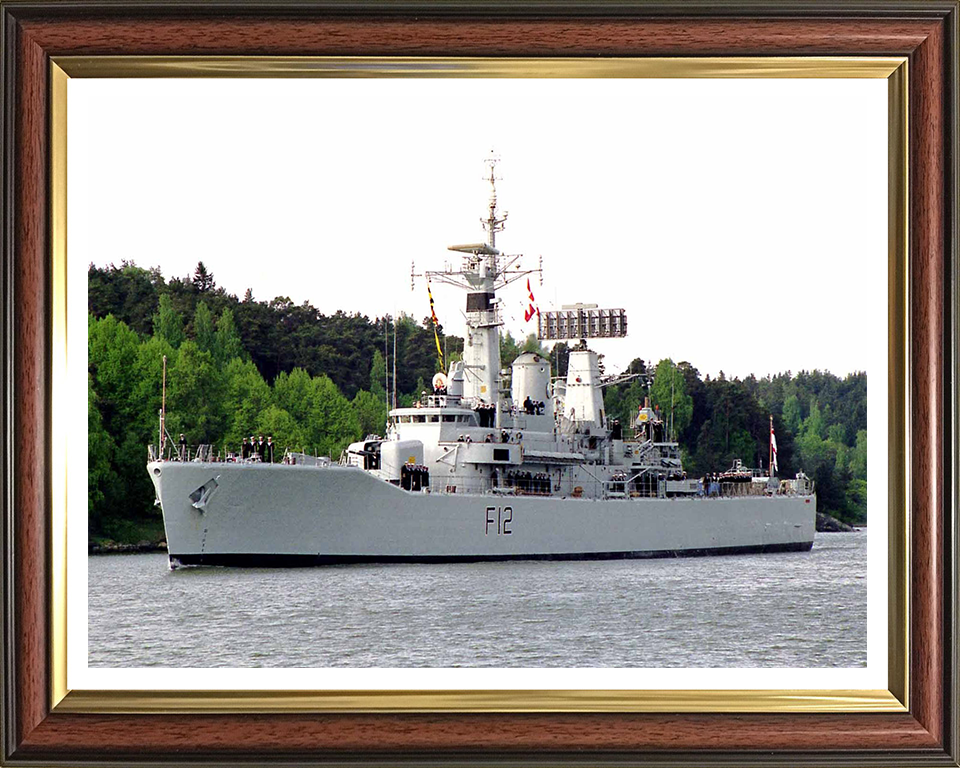 HMS Achilles F12 Royal Navy Leander Class Frigate Photo Print or Framed Print - Hampshire Prints