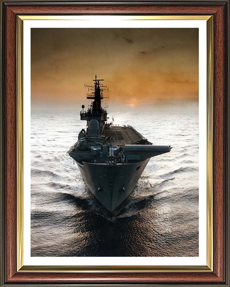 HMS Ark Royal R07 Royal Navy Invincible class aircraft carrier Photo Print or Framed Print - Hampshire Prints